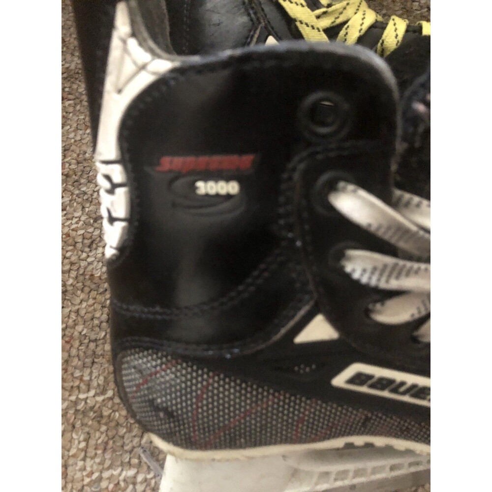 Bauer Supreme 3000 Youth Hockey Skates Black size 3.0-3.5 - Picture 3 of 14